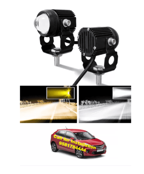 Twin Mini LED Lights High Beam For Glanza Toyota