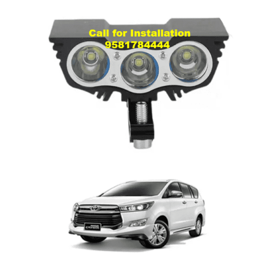 Eagle Eye LED White Fog Light Waterproof Innova Crysta Car