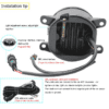 4 Inch Fog Light Car LED For Car Innova Crysta - Image 3