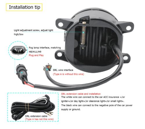 4 Inch Fog Light Car LED For Car Innova Crysta - Image 3