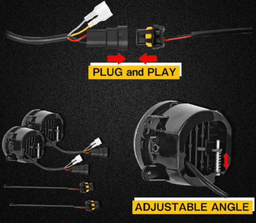Dual Color LED Fog Light Unit for Ford Fiesta - Image 4