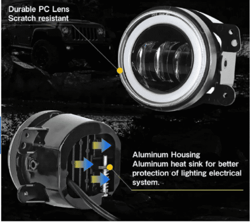 Dual Color LED Fog Light for Ford FIGO Aspire - Image 5