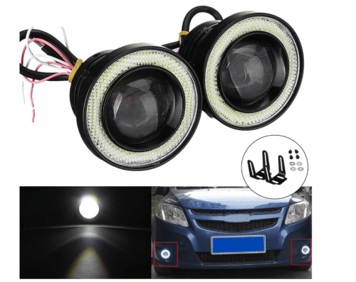 Car LED Fog Lights Eye Ring For Ford Figo - Image 3