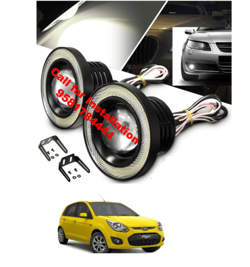 Car LED Fog Lights Eye Ring For Ford Figo