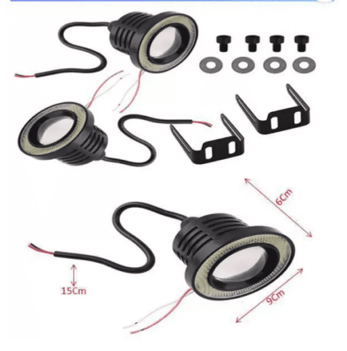 Angel Eye LED Fog Light Unit for Skoda Fabia Car - Image 2