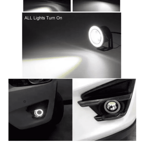 Angel Eye LED Fog Light Unit for Skoda Fabia Car - Image 4