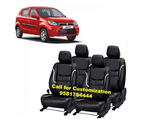 Premium Leather Car Seat Cover 4 pcs For Maruti Alto