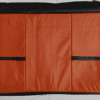 Leather Car Seat Cover for Maruti Alto Orange-Black Color - Image 3