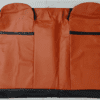 Leather Car Seat Cover for Maruti Alto Orange-Black Color - Image 4