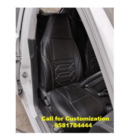 Maruti Alto Car Leather Seat Cover Black Color 5 Seater