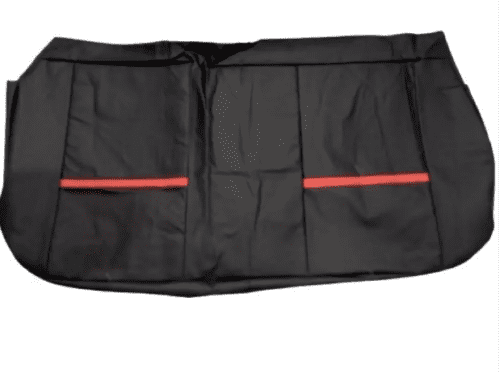 Leather Car Seat Cover For Maruti Alto 800 Black-Red Color - Image 5
