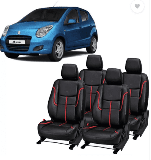 PU Leather Car Seat Cover For Maruti A-Star 4 Seater - Image 2