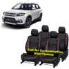 Maruti Brezza Car PU Leather Car Seat Cover black-Red Color