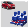 Leather Car Seat Cover For Maruti Ritz Blue-White Color