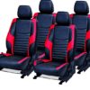 Maruti Ritz PU Leather Car Seat Cover Block-Red Color - Image 2
