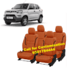 Orange Color Leather Car Seat Cover For Maruti S-Presso