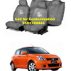 Cotton Car Seat Cover For Maruti Swift Grey Color