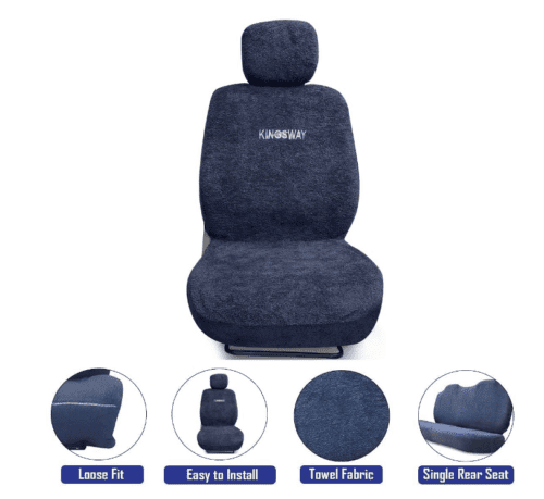 Towel Fabric Car Seat Covers Compatible with Maruti XL6 - Image 3