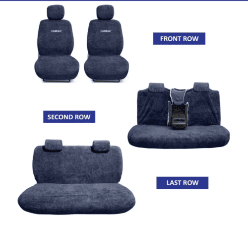 Towel Fabric Car Seat Covers Compatible with Hyundai Alcazar - Image 2