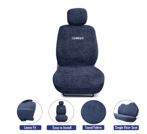 Towel Fabric Car Seat Covers Compatible with Hyundai Alcazar - Image 3