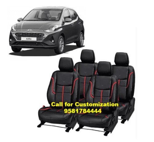 Hyundai Aura Car Premium Leather Seat Cover