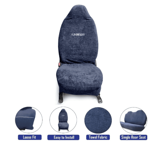 Towel Fabric Car Seat Covers Compatible with Hyundai Aura - Image 3