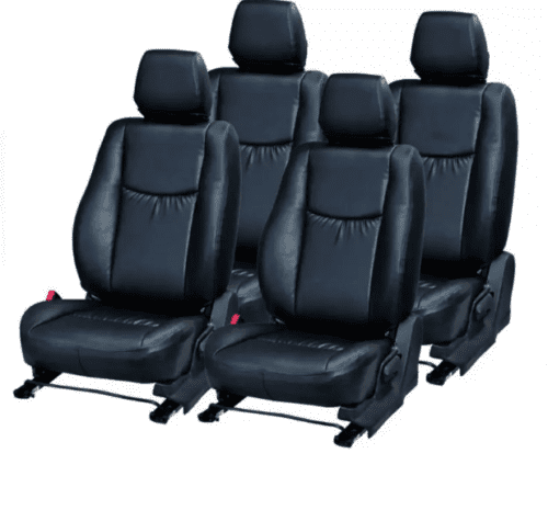 Leather Car Seat Cover For Hyundai Aura Black Color - Image 2