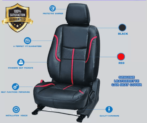 Hyundai Creta  Premium Leather Car Seat Cover - Image 3