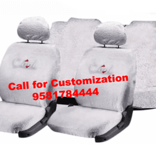 Hyundai Elite i20 Car Cotton Seat Cover White Color
