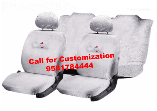 Hyundai Elite i20 Car Cotton Seat Cover White Color