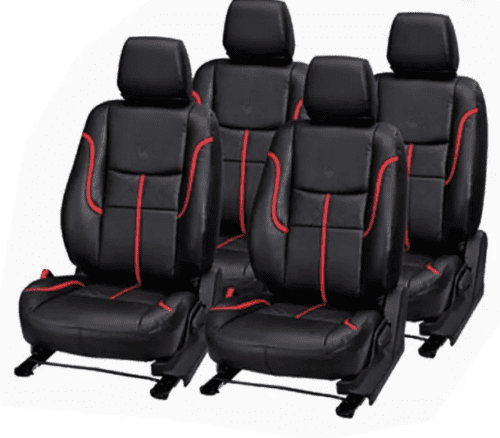 Premium Leather Car Seat Cover For Hyundai Santro - Image 2