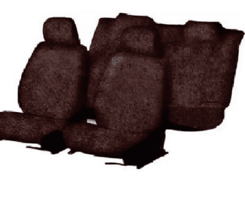 Cotton Car Seat Cover For Hyundai Santro Maroon Color - Image 2