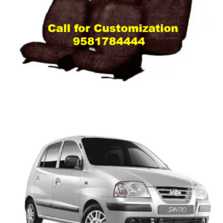 Cotton Car Seat Cover For Hyundai Santro Maroon Color