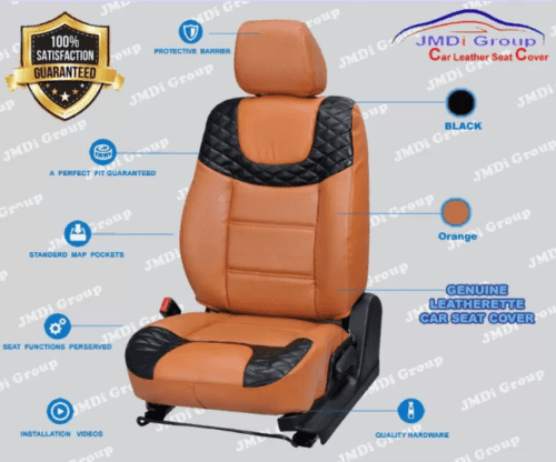 Maruti Santro Xing Car PU Leather Car Seat Cover - Image 2
