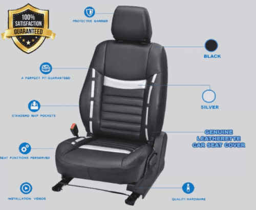 Premium Leather Car Seat Cover For Hyundai Venue - Image 3