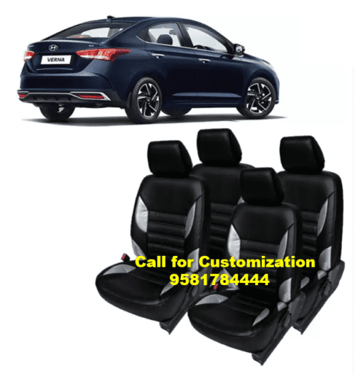 Premium Leather Car Seat Cover For Hyundai Verna