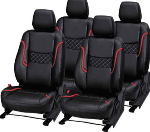 PU Leather Car Seat Cover For Hyundai Verna Black Color - Image 2