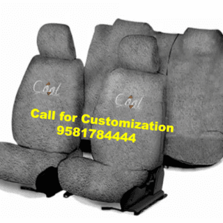 Cotton Car Seat Cover For Hyundai Xcent Grey Color