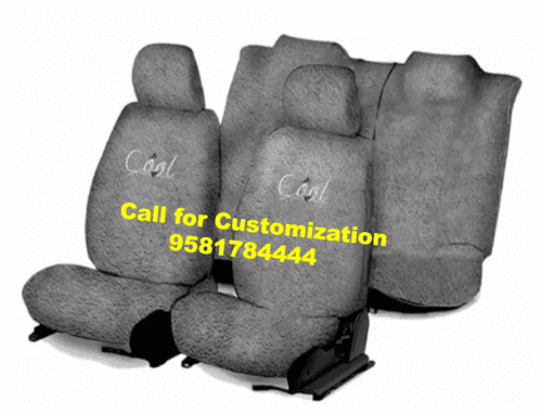 Cotton Car Seat Cover For Hyundai Xcent Grey Color