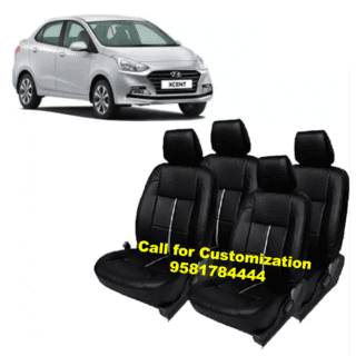Hyundai Xcent Car Leather Car Seat Cover Black Color