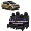 Leather Car Seat Cover For Tata Altroz Black-Silver Color