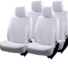Tata Indica Car Cotton Seat Cover White Color - Image 2