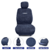 Towel Fabric Car Seat Covers Compatible with Tata Safari Dicor - Image 3