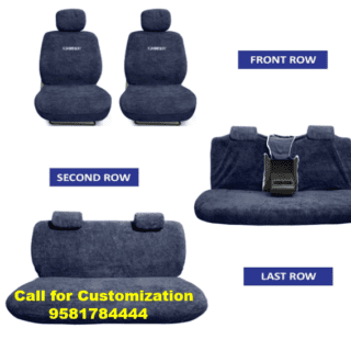 Cotton Fabric Car Seat Covers Compatible with Tata Safari 7Seater
