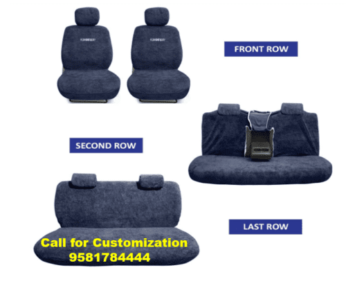 Cotton Fabric Car Seat Covers Compatible with Tata Safari 7Seater