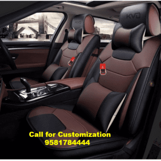 Superior Leather Luxury Car Seat Cover Compatible with Tata Safari Storme