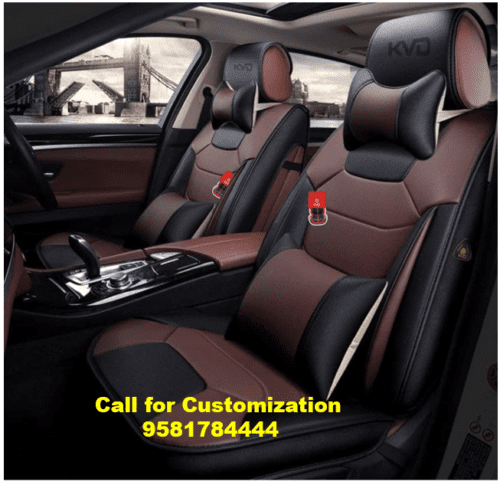 Superior Leather Luxury Car Seat Cover Compatible with Tata Safari Storme