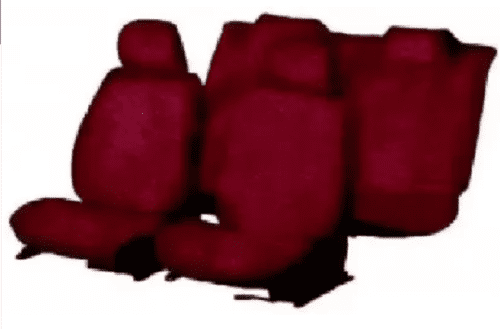 Cotton Car Seat Cover For Tata Sumo Maroon Color - Image 2