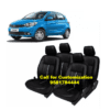 PU Leather Car Seat Cover For Tata Tiago Black-Silver