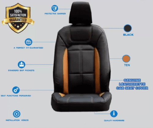 Tata Tiago Car PU Leather Car Seat Cover - Image 2